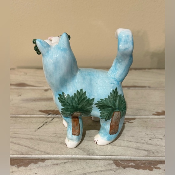 Lacombe Annaco Creations 2002 Palm Trees Whimsical Cat - Picture 3 of 8